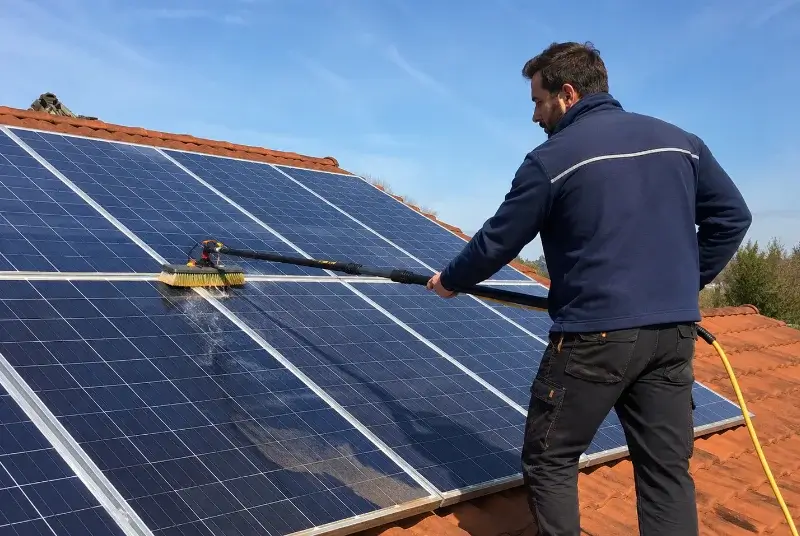 Nettoyage et entretien de panneaux solaires à Saint-Aubin-le-Cloud